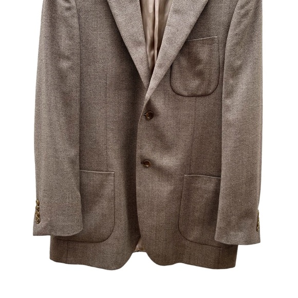 Matarazzi Uomo Venezia Brown Wool/Cashmere Blazer Size 52 - Picture 4 of 14